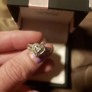 Heart wedding ring set